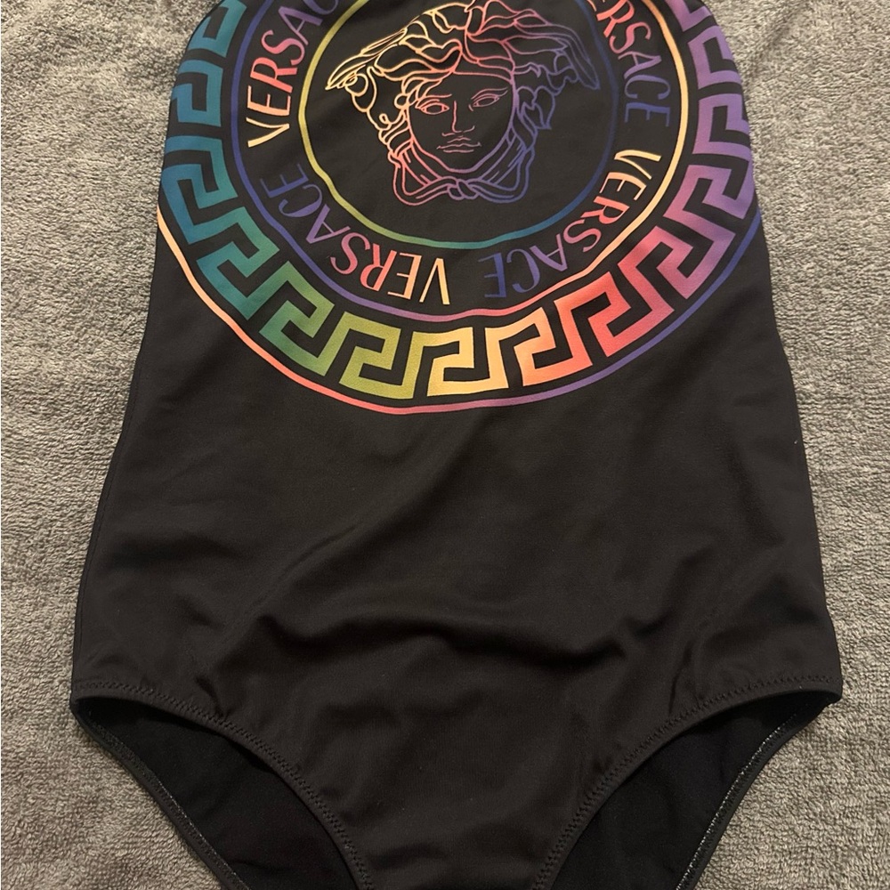 Versace Kids One Piece - Black with Multicolor Design